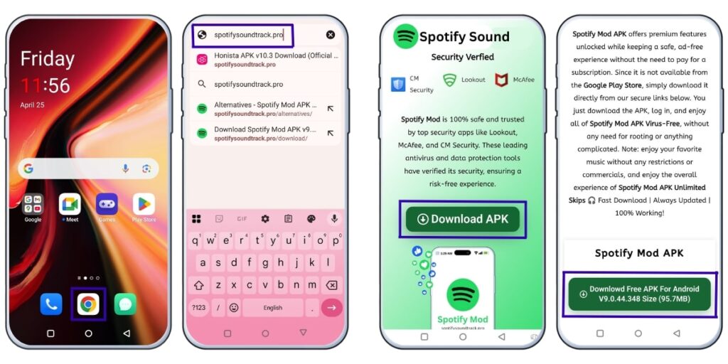 Downloading Spofity Mod APK
